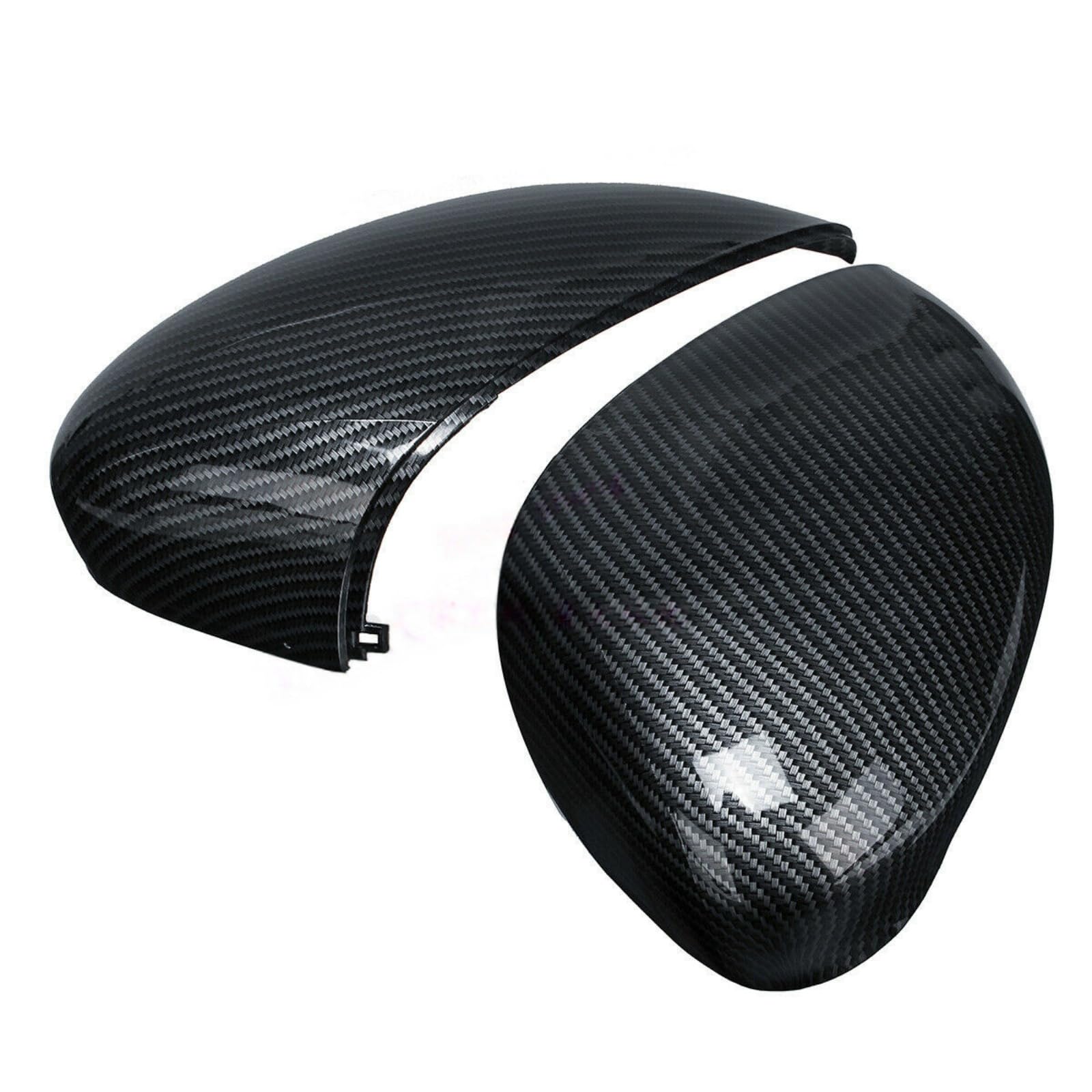 Paire Coques Rétroviseur Carbon Fiber pour Ford Fiesta MK7 clip