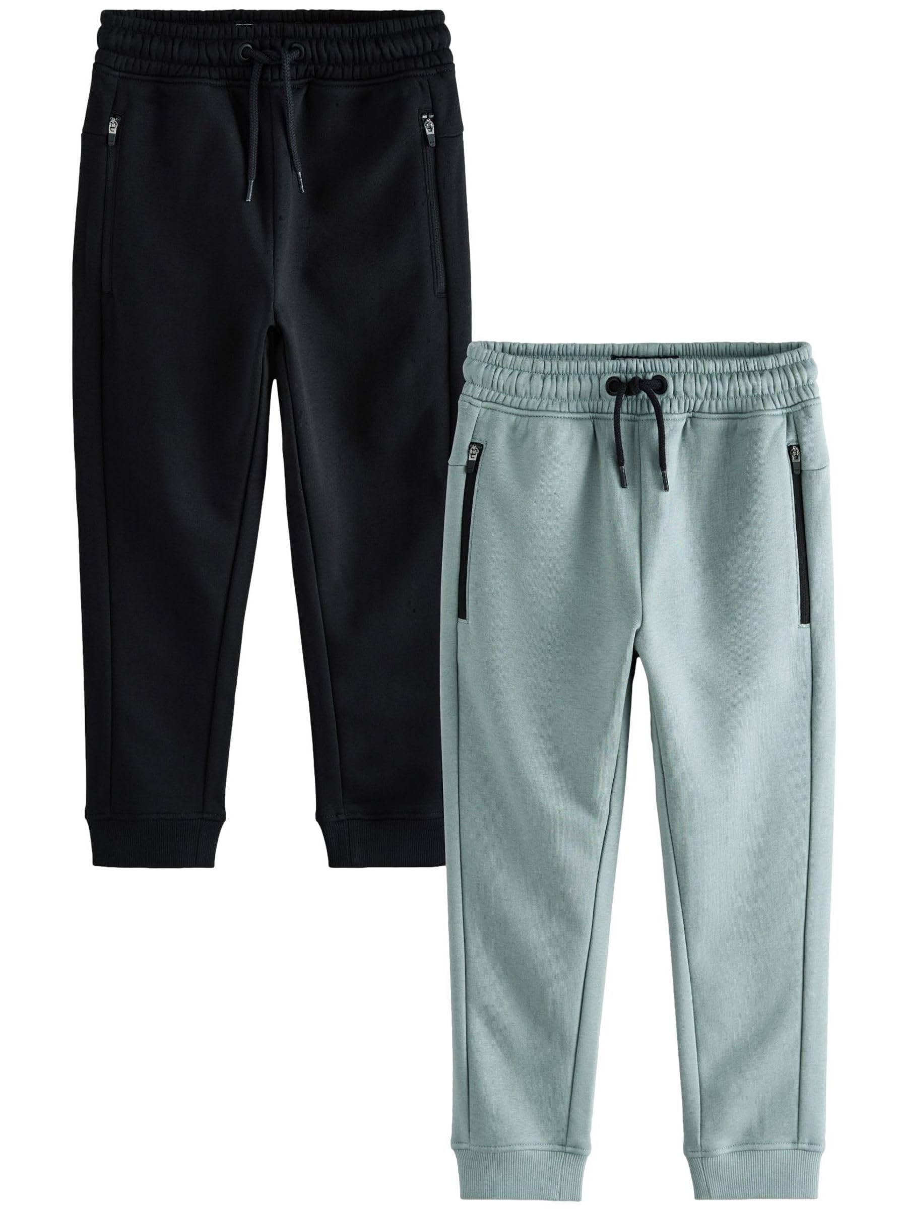 NEXT Jungen Slim Fit sportliche Jogginghosen im 2er-Pack 98-176