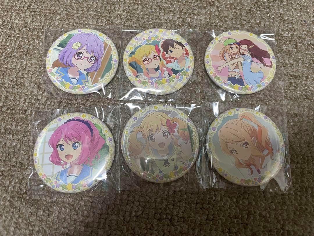 アイカツ　イオン　虹野ゆめ　缶バッジ6つセット アイカツスターズ イオン 6種セット アイカツ イオン 虹野ゆめ 缶バッジ6つ