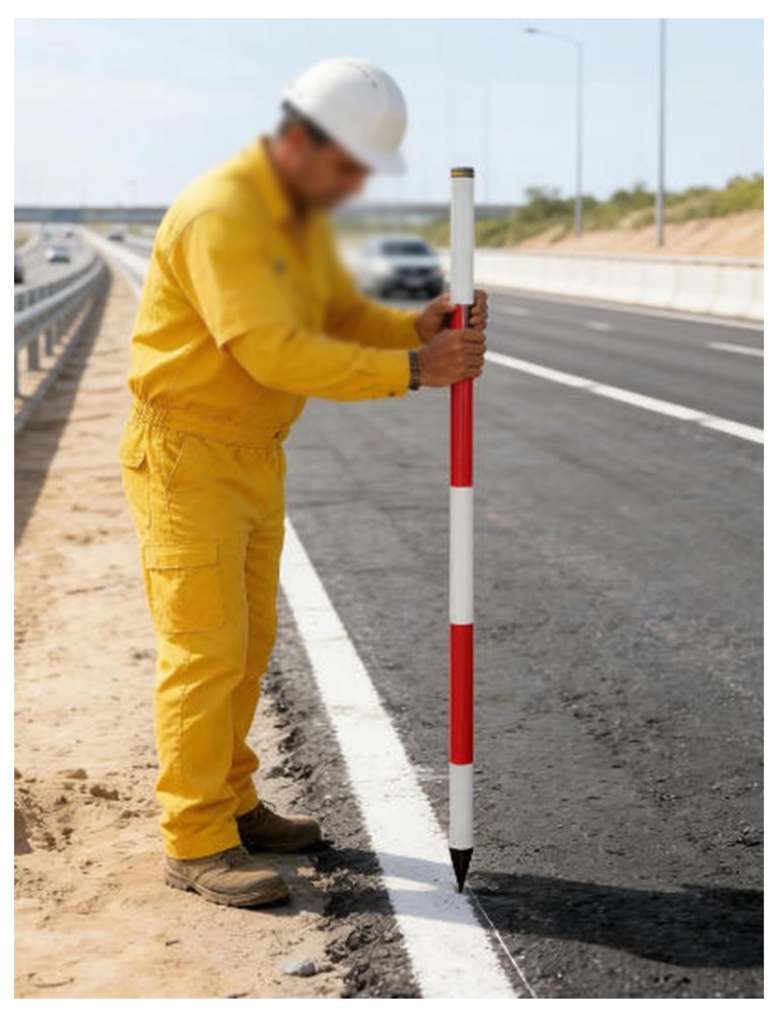 Postes telescópicos de aluminio para encuesta, ligeros, portátiles, para uso en exteriores, fácil transporte