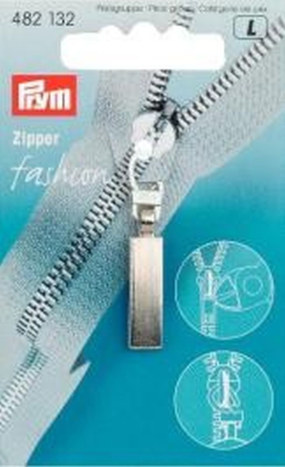 Prym Zip Closure, Polyester, Silver, Eine Grösse