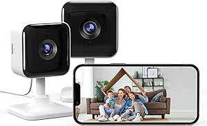 GNCC C2 2K 3MP Indoor WIFI Camera, Indoor WiFi Surveillance Camera with Infrared Night Vision, Two-Way Audio, Instant Spor…