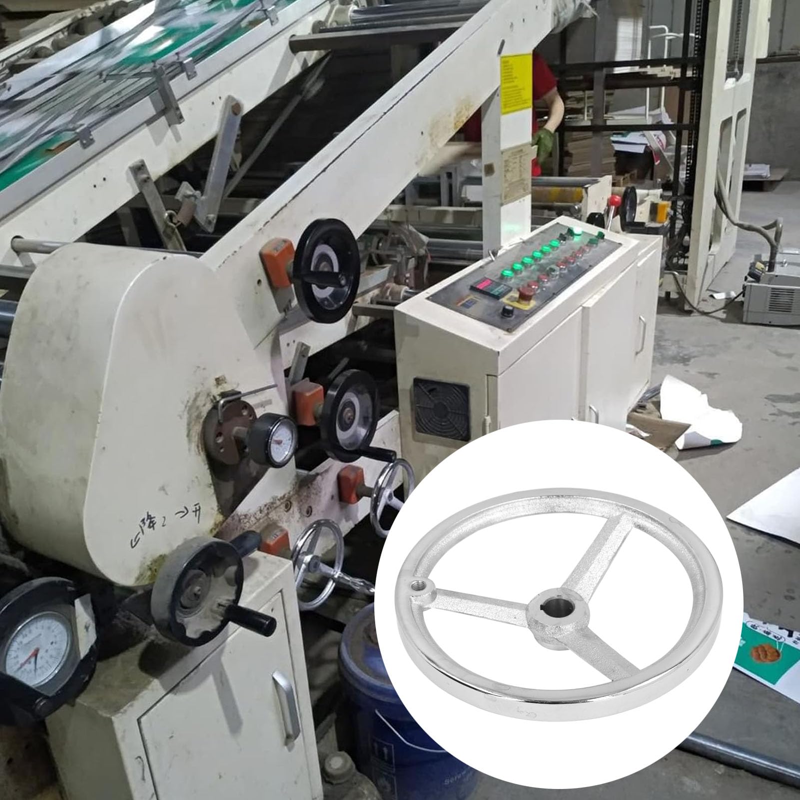 Accessoire Machine-outil Volant Manuel 3 Rayons 100mm - Poignée Tournante Nylon Pour Fraiseuse Arrache Volant