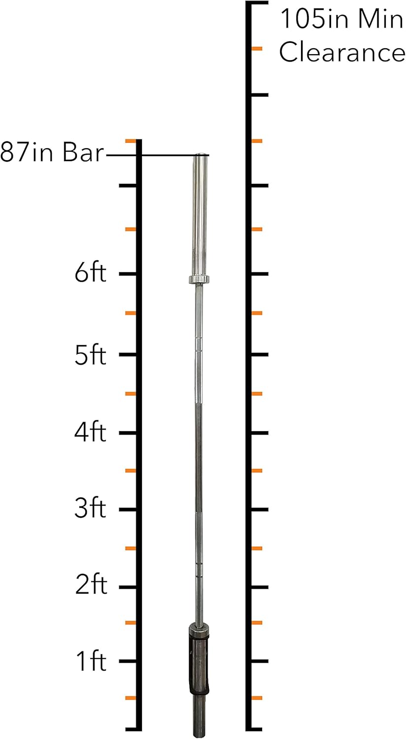 PRx Performance Vertical Barbell Storage Rack - Wall-Mounted, Space-Saving Single Weight Bar Holder for Efficient Organization in Home or Commercial Gyms, Durable, Easy to Install, USA Made, Black