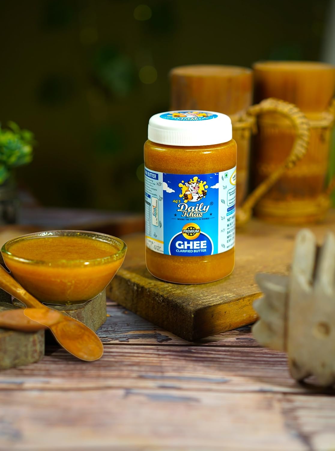 Daily Khao-Pure Cow Ghee Where Purity Is Visible Bengali Cow Ghee 250Ml (Pack Of 2) - 500 Ml