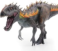 Vista 5 de SIENON Juguete de Dinosaurio Grande Tiranosaurio Rex de 13.4", Figura Realista de Dinosaurio Jurásico de Plástico, Modelo D-Rex Pintado a Mano Juego