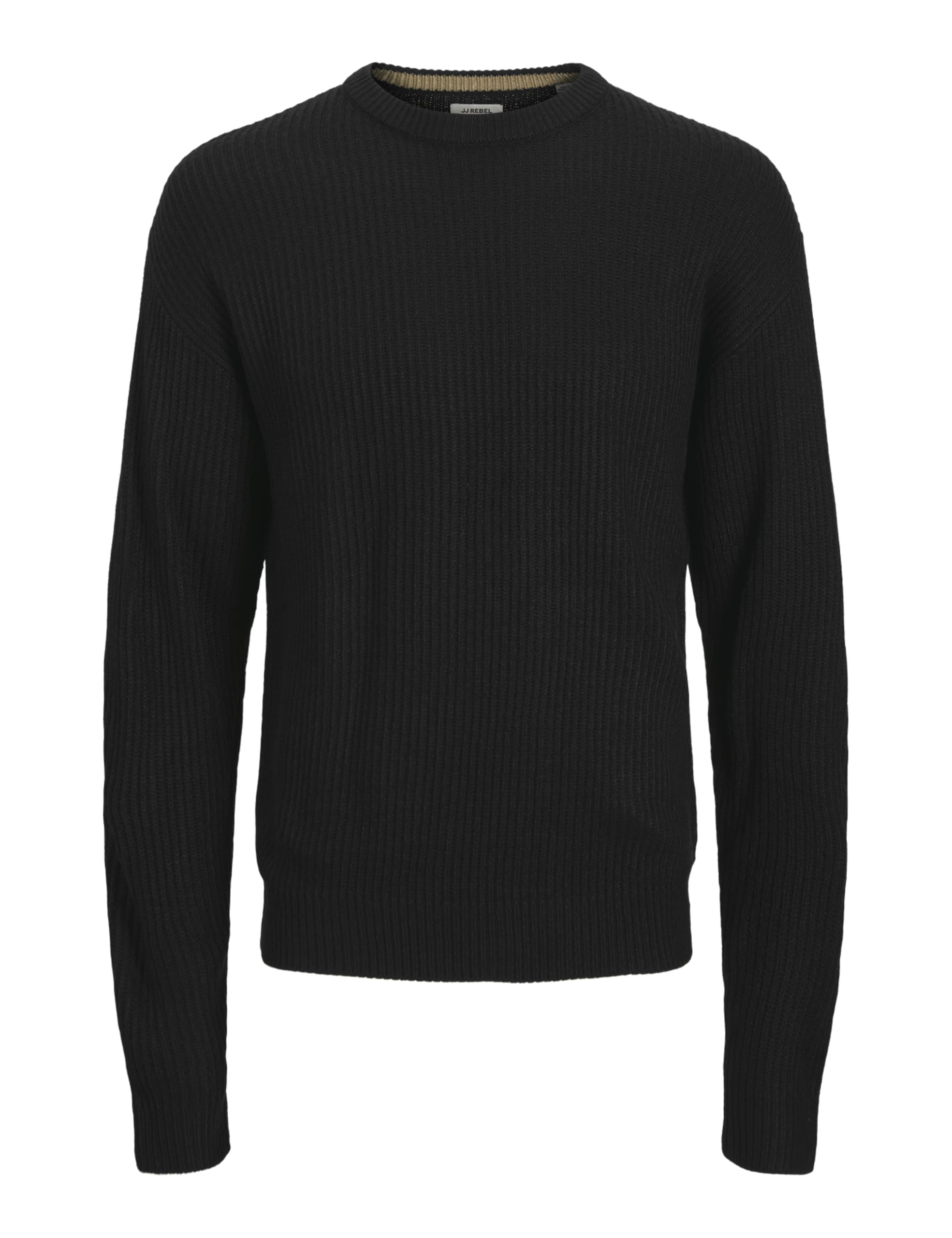 JJ REBEL Herren Jreblogan Knit Crew Neck Sn