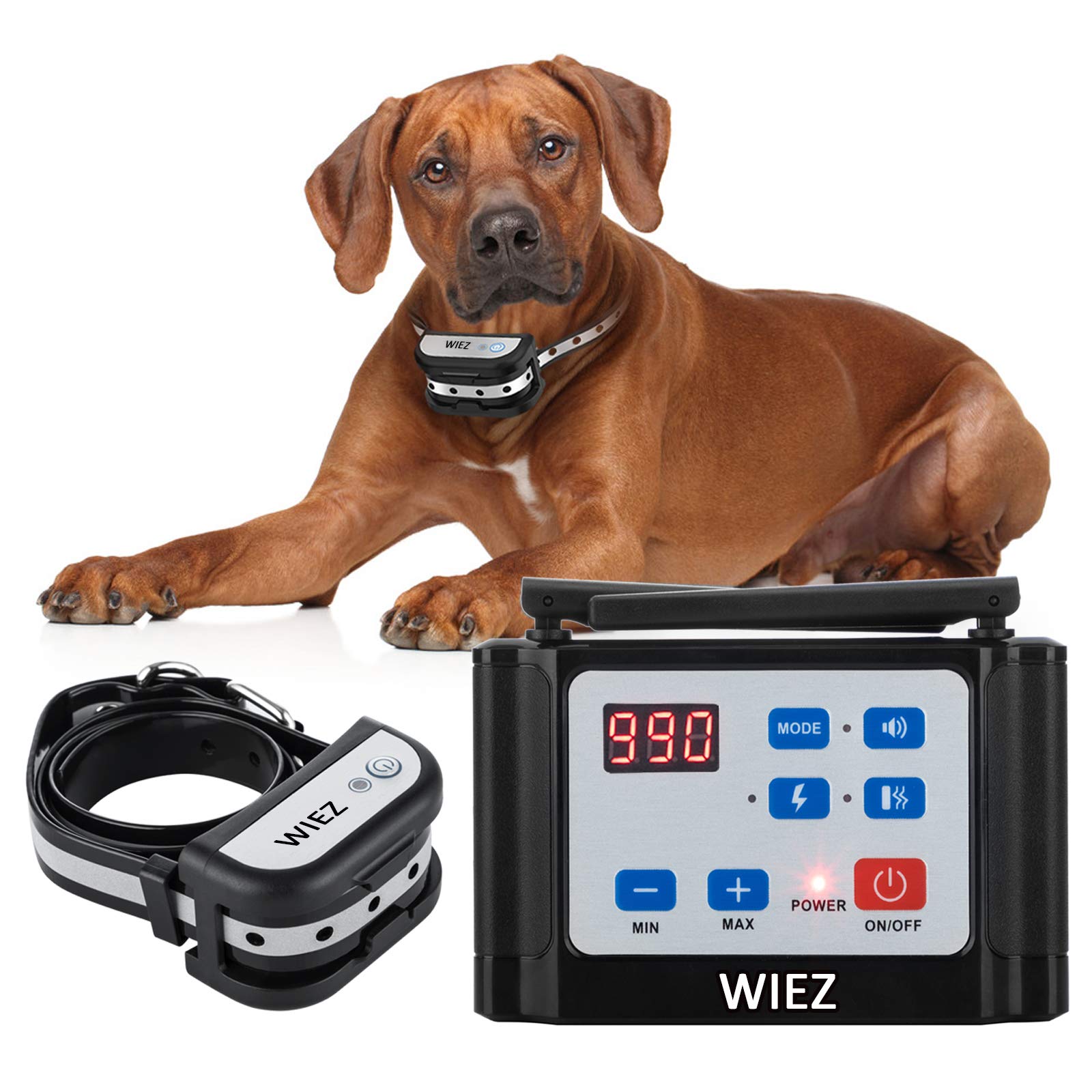 Buy WIEZ Wireless Dog Fence Electric & Training Collar 2in1, Dual
