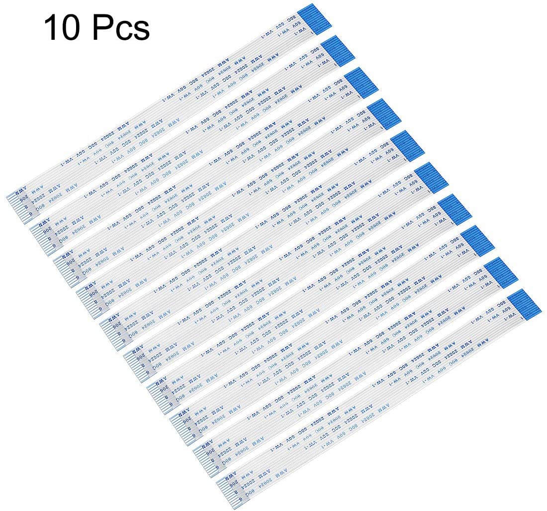 XYWHPGV Flexible Flat Cable, 150mm 1.0mm Pitch 13 Pin FPC FFC Flexible Ribbon Cable for Car Audio DVD Player LCD TV 10pcs (Type B)(04002 8767c 13a2d 29882 916d7 b15dc