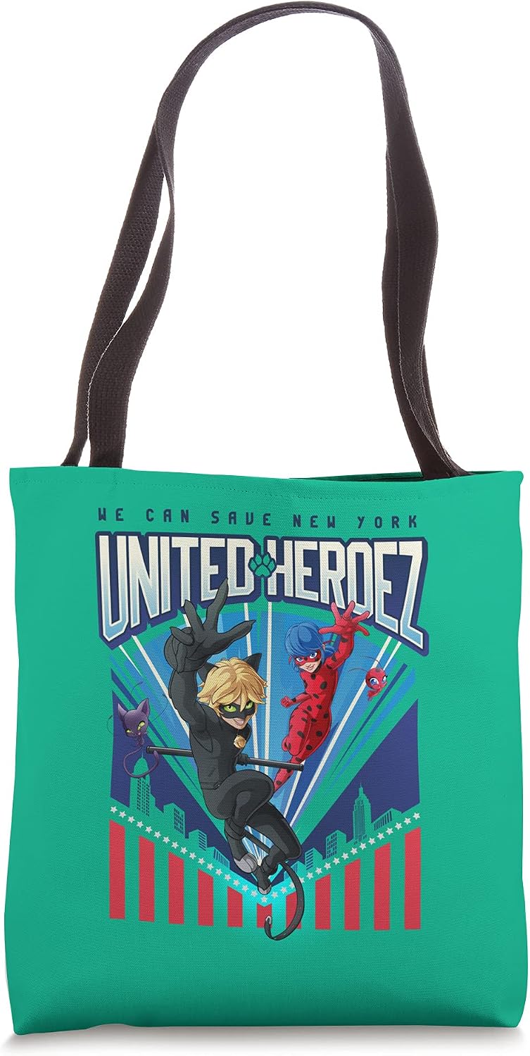 Miraculous Ladybug and Cat Noir We Can Save New-York Tote Bag