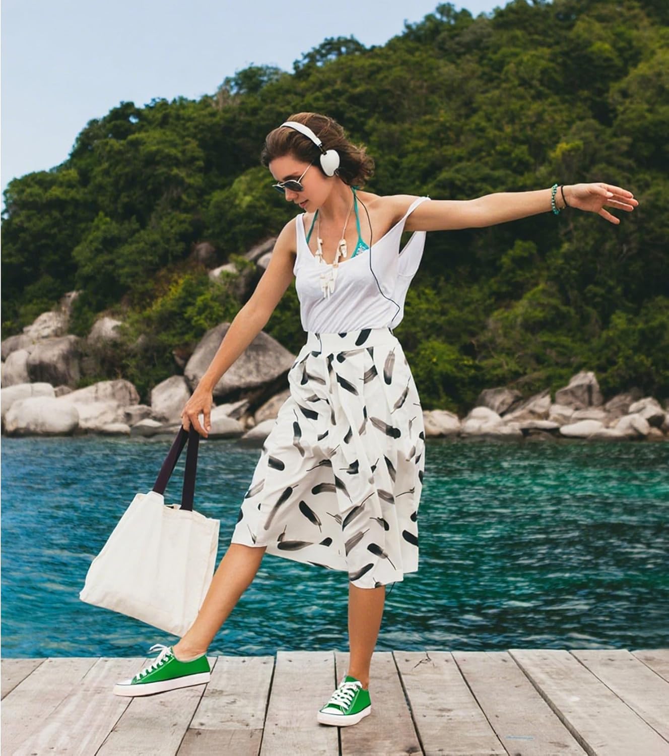 Canvas Shoes for Women Casual Low Top Sneakers, Womens Fashion Classic Lace Up Walking Shoes for Everyday Wear - Image 2