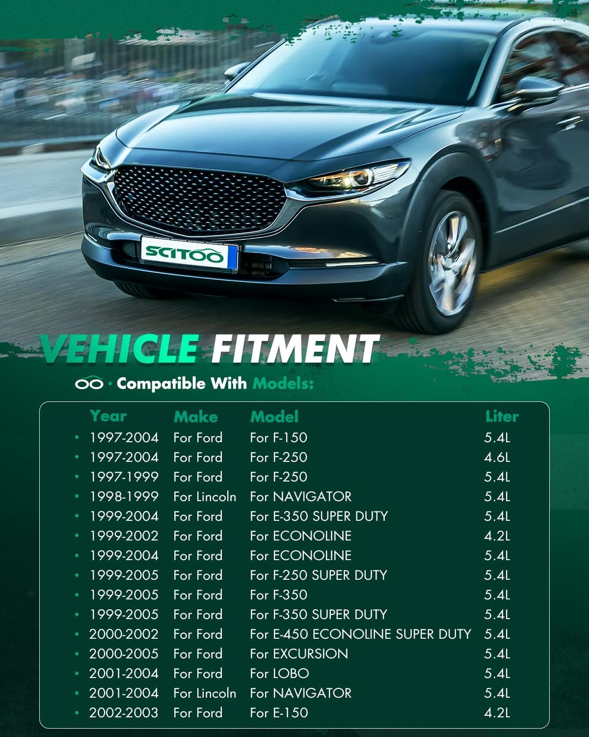 SCITOO Engine Cooling Fan Cluth Compatible with 1997-1998 Ford for Club Wagon 5.4L 2002-2003 Ford for E-150 4.2L 2003-2005 Ford for E-150 4.6L Replace#2789, 2789TA, 922789