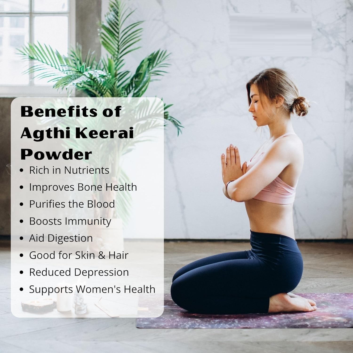 3.52oz Agathi Keerai Powder 100 GM | Hummingbird Sesbania, Alata Cassia, Agasti, Agastya & Dirghaphalaka Powder for Traditional Ayurvedic Benefits Pack of 1
