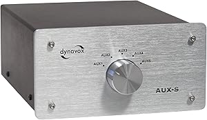 Dynavox Eingangs-Umschalter AUX-S Silver