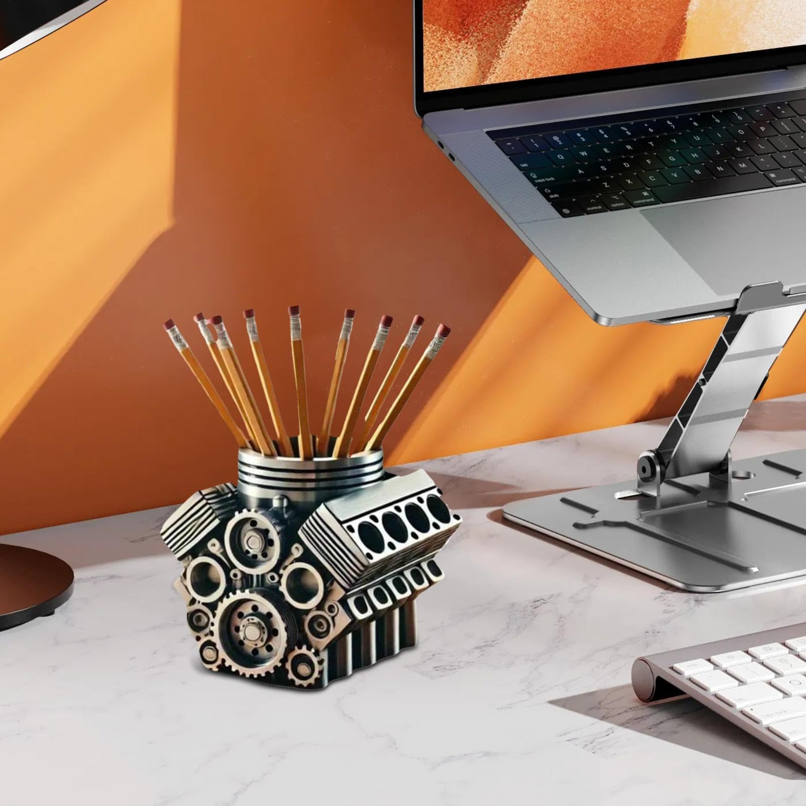 Pencil Holder Stylish Pen Organizer for Mechanical Enthusiasts