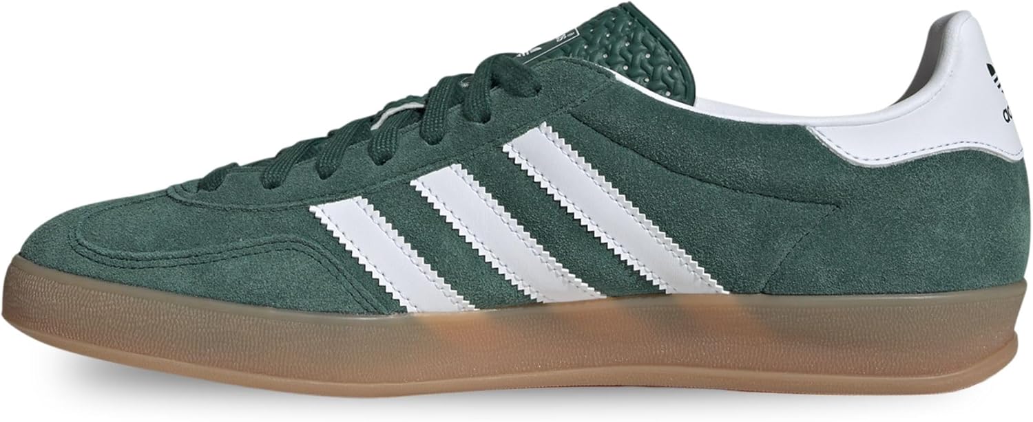 adidas Men's Gazelle Indoor Sneaker 7 Collegiate Green/Cloud White/Gum image 3 of 3 B0D9W8CR3N