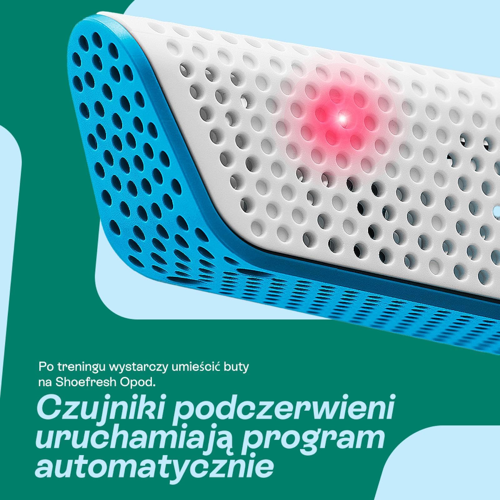Shoefresh Odświeżacz do butów i suszarka do butów | Dezodoryzator do butów | Eliminator zapachu butów, suszarka do butów, elektryczna | Opod