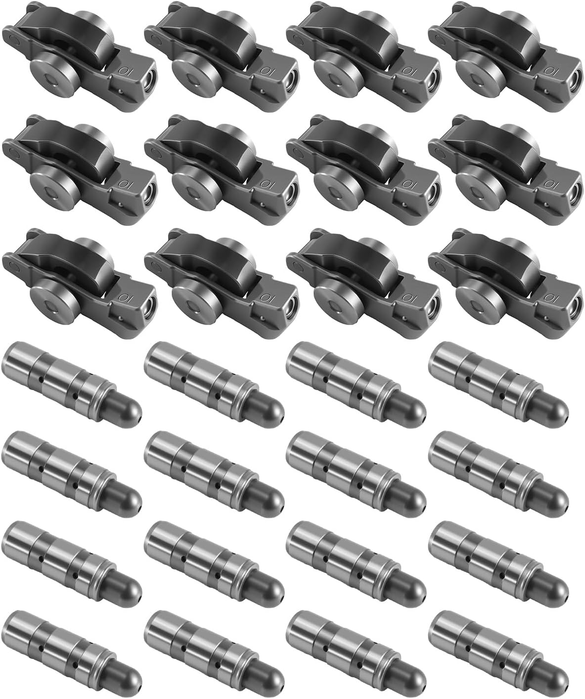 12 Pcs Intake Lifter & Rocker Arm Kit Fit for Dodge Challenger Charger Journey Jeep Wrangler Ram 1500 3.6L 2016-2024, replace 5047979AA 5047896AD 05047896AC 5047896AB