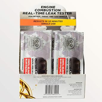 CS Engine Combustion REAL-TIME Leak Tester - Cylinder Head Gasket CO2 Head Tester - Test While Driving - Petrol Diesel Gas - Engine Under Load Head Gasket Test Kit-30 PCS Service Pack