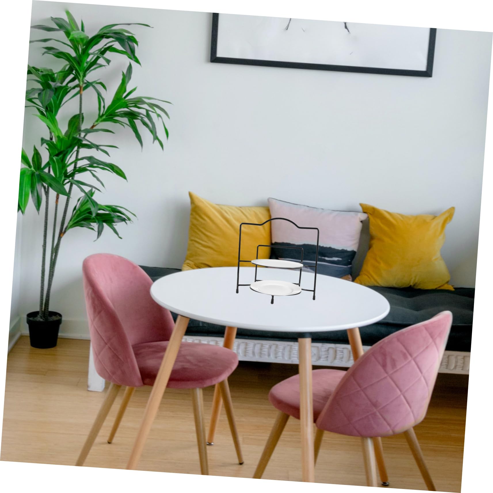 NAMOARLY Rustic Sashimi Plate Rack Versatile Dessert Display Stand for Household and Party Use