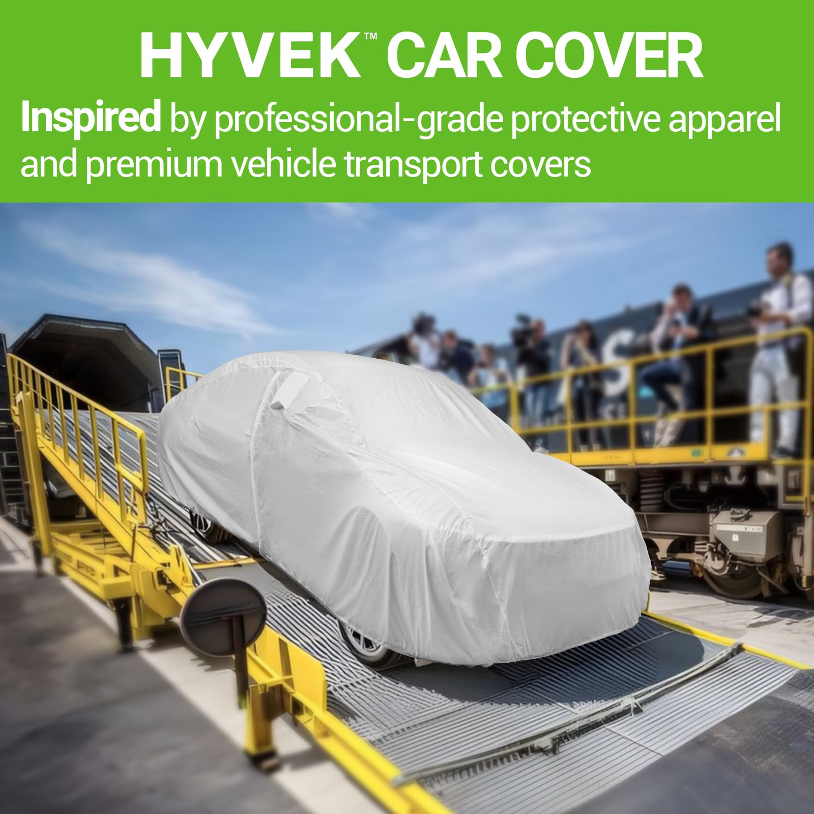 Season Guard HYVEK Car Cover for Sedan up to 205 Waterproof All-Weather Outdoor Cover with Cotton Lining Breathable — view 4