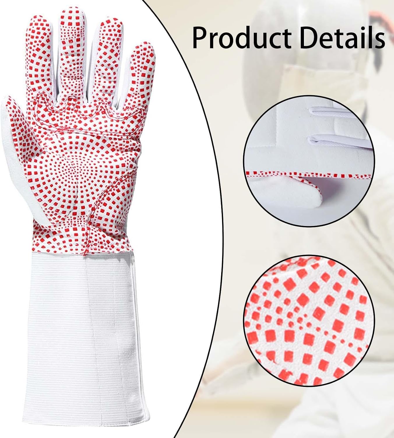 Left Handed Foil Epee Fencing Glove for Match Practice