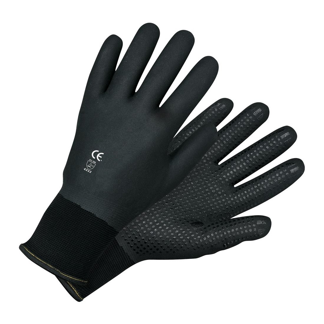 Winterhandschuhe - 10 Paar - Strickhandschuhe - Montagehandschuhe - Arbeitshandschuhe - Winterpro - Gr. 10 - Farbe: schwarz