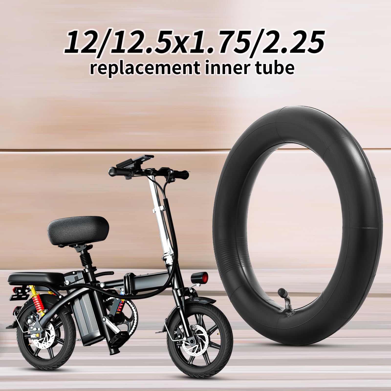 12 X 1,75/2,125 Fahrrad-Schlauch – Robuster Innenschlauch Mit Schrader-Ventil (32 Mm) Für 30,5 Cm Kinderfahrräder & Kinderwagen