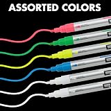 Quartet Dry Erase Markers, Glass Whiteboard Markers, Fine Tip, Assorted Neon Colors, 6 Pack (79558Q) – view 5