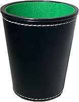 Vista 5 de Artist Unknown Cubilete de cuero de la taza de dados de póquer con naipes españoles premium y naipes de póquer Deck Casino Game Bundle