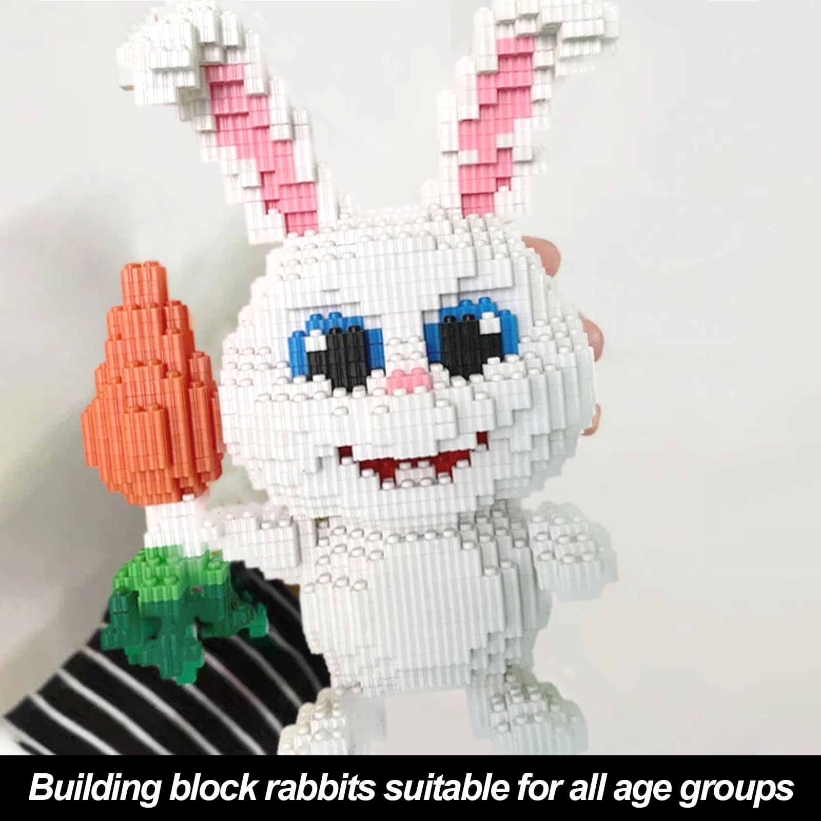 Amazon.com: Rabbit Micro Building Blocks Set, Easter Bunny with