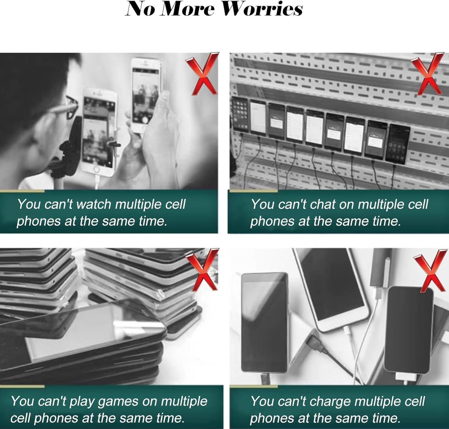 Height Adjustable Cell Phone Storage Rack, PVC Locker Box for Training Room/Repair Shop, 16-Device Capacity, White Assembly (13.4x11.8x29.5 inches)