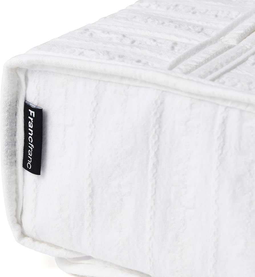 Amazon｜Francfranc フランフラン フリル ティッシュカバー ホワイト