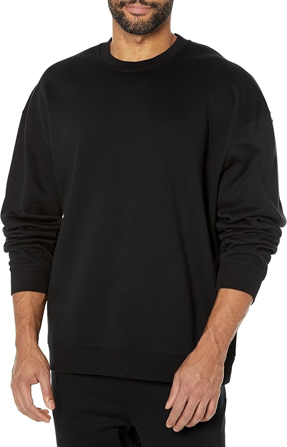 Amazon Essentials Men's Oversized-Fit Crewneck Sweatshirt (Available in Big & Tall)