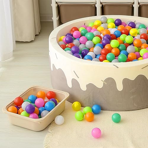 Miniatura 9 de GOGOSO Pelotas mixtas  100 unidades coloridas y suaves bolas de juego para niños, bolas de juguete de plástico sin BPA, diversión segura y