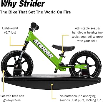 STRIDER 12 バランスバイク グリーン 2-5歳 STRIDER 12 バランスバイク グリーン 2-5歳 Amazon.co.jp