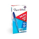 Paper Mate InkJoy 100ST Ballpoint Pens, (1.0mm ) Medium Point, Blue, Box of 12 (1951256) – view 1