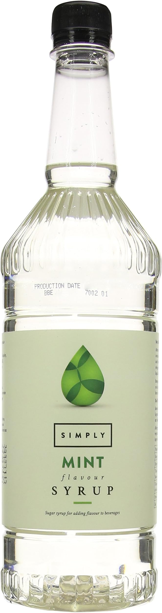 Simply Mint Syrup, Vegan & Nut Free Flavoured Syrup for Coffee, Cocktails & Baking (1 Litre)