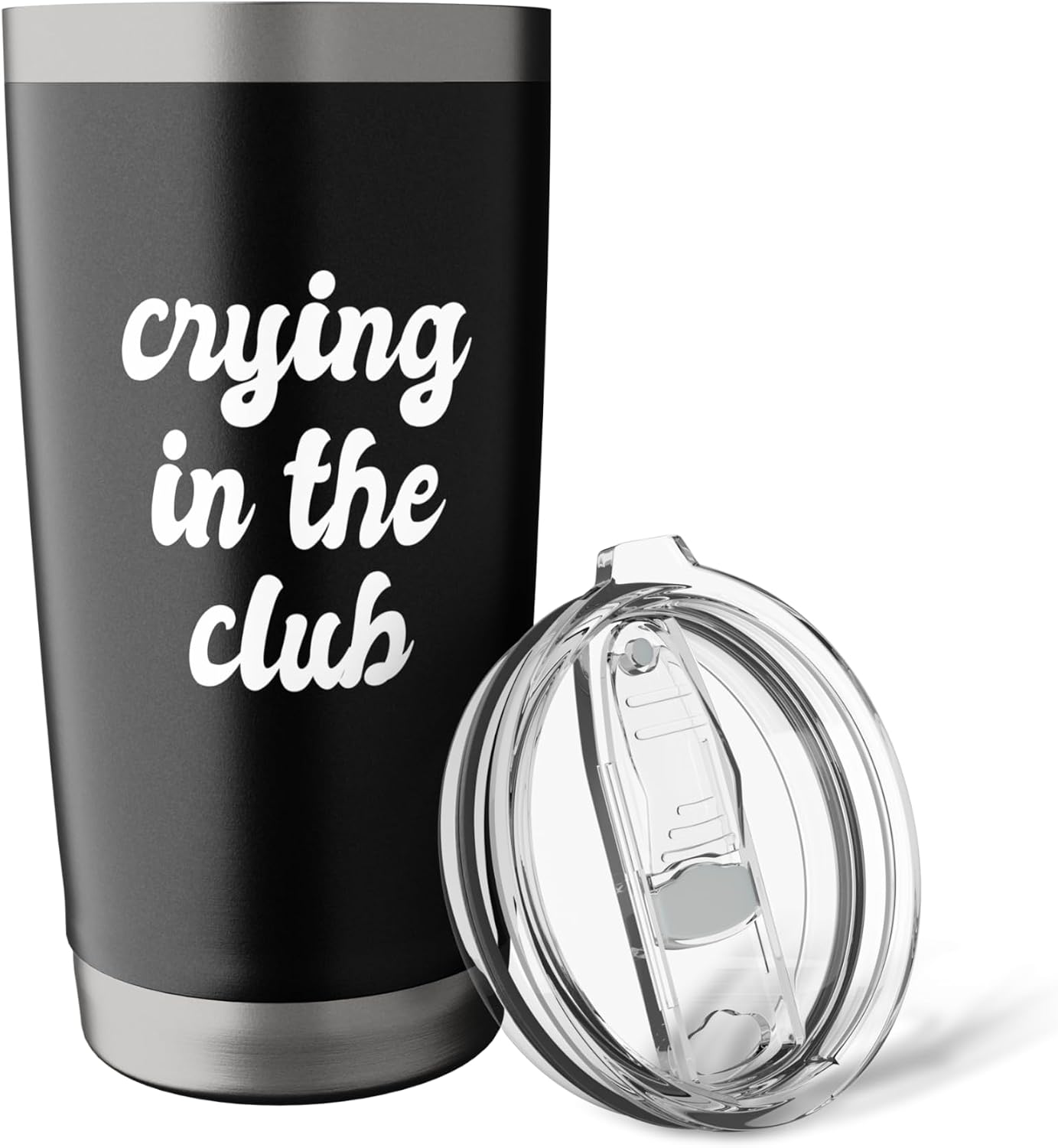 Crying In The Club Viral Meme Funny Popular Culture Trend Stainless Steel Insulated Tumbler image 5