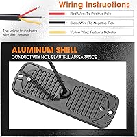 Vista 4 de Leelosp 14 luces estroboscópicas LED de 12 luces LED para remolque, vehículos de construcción, montaje en superficie, faros de peligro