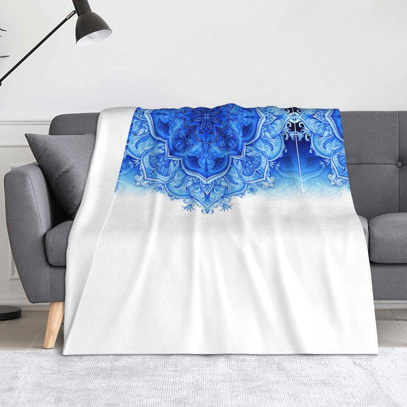 Couverture en polaire anti-froid légère et douce imprimé fleurs