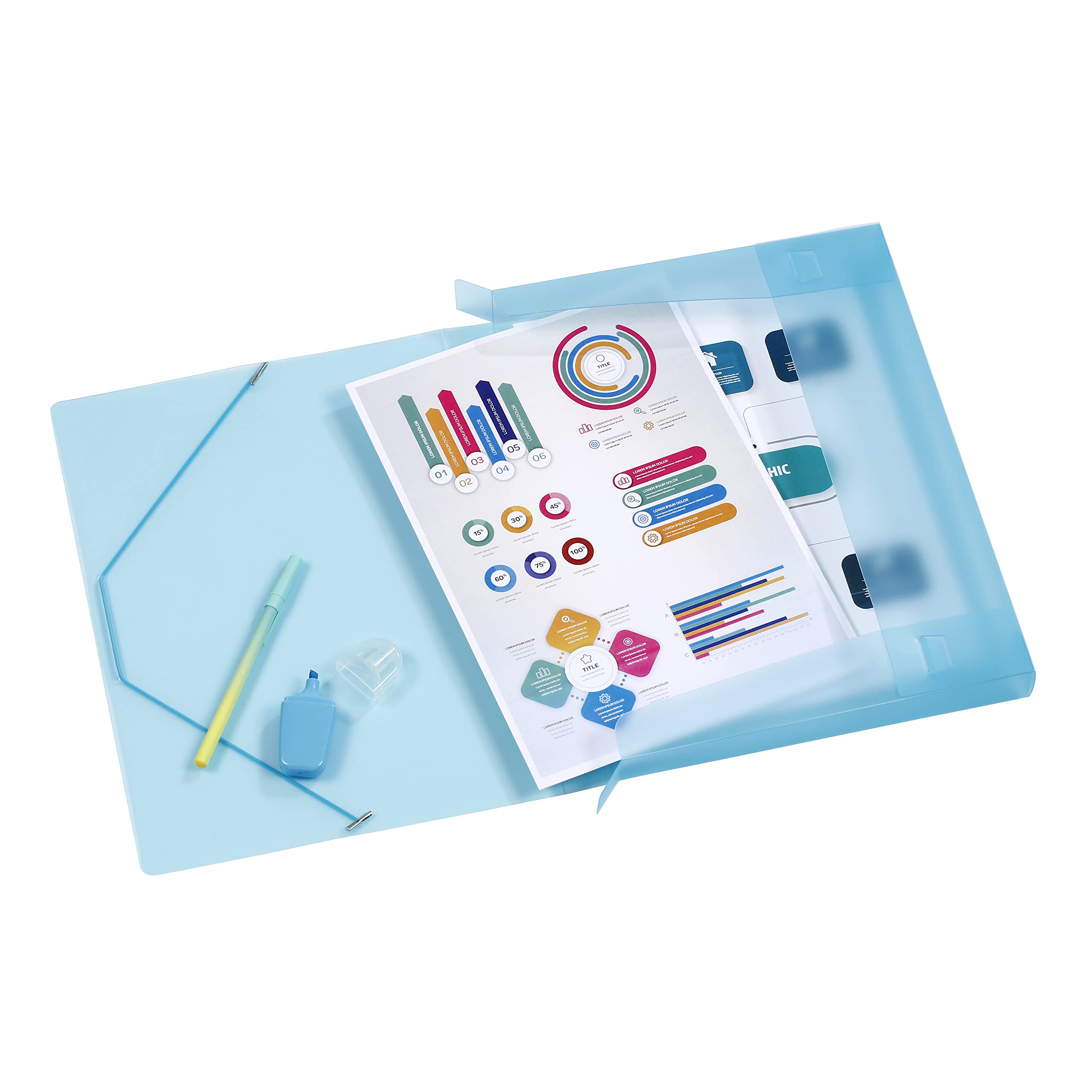 Carpeta Plastico Viquel Propyglass - Carpeta De 3 Solapas - Para A4 -  Colores Carpeta Tamaño Folio, image size:2560x2560