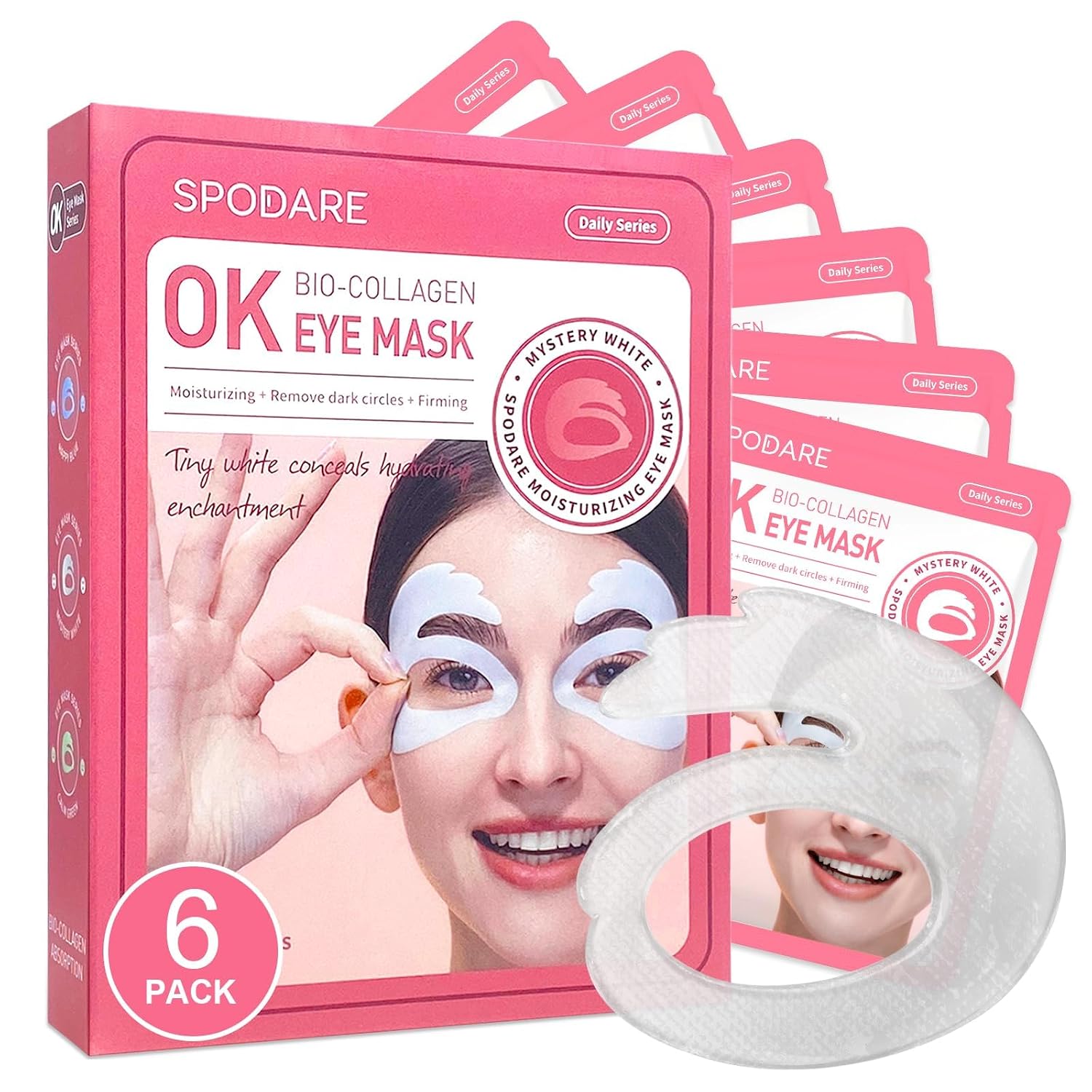 SPODARE Eye Mask for Dark Circles, Mystery White