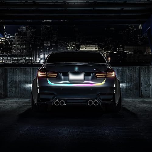 Miniatura 9 de x xotic tech Tira de luces LED flexibles multicolor de flujo secuencial, luces direccionales de circulación diurna, cola de freno, reversa, luz de