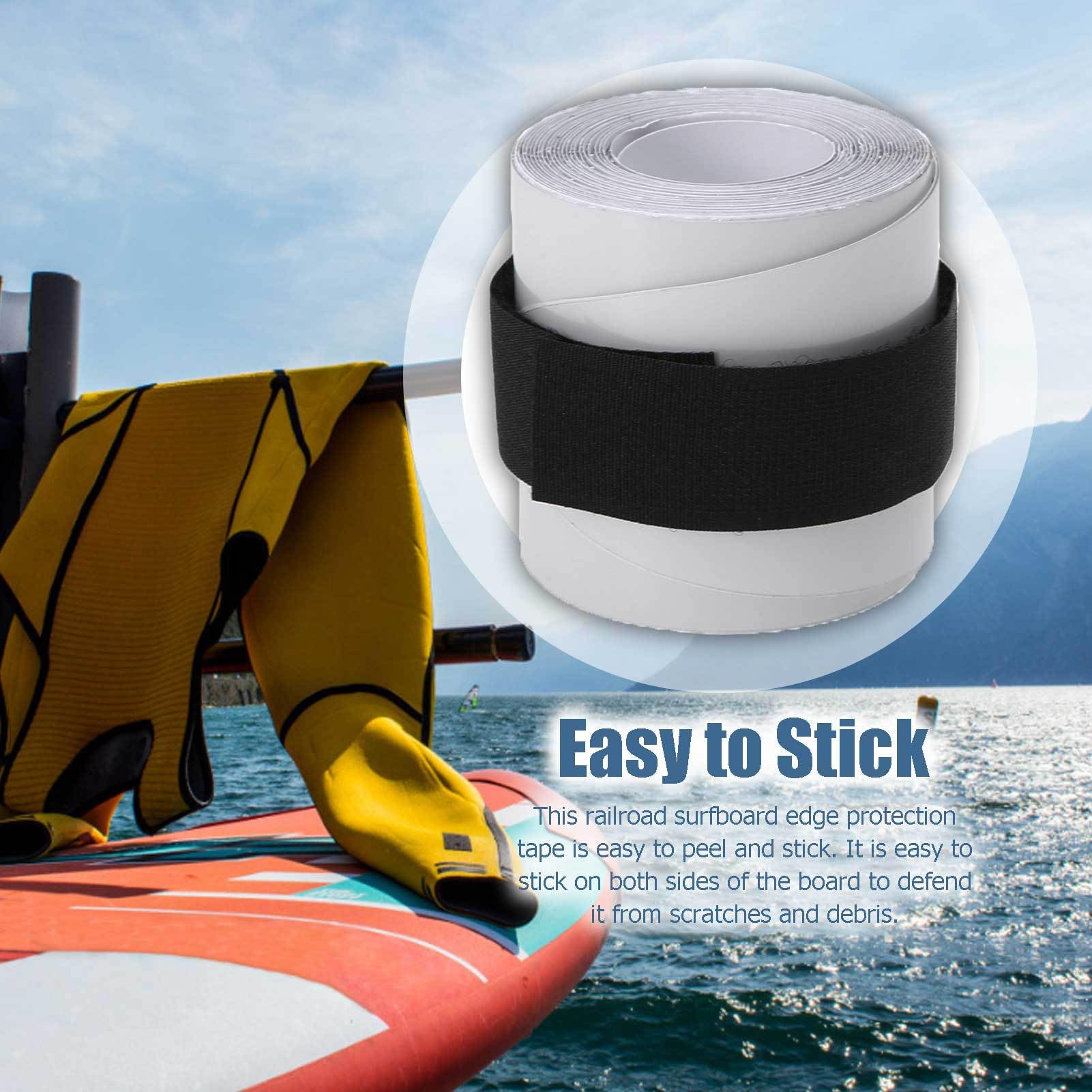 Nastro binario a paddle board - Striscia di protezione del bordo del bordo surf, avvolgimento di protezione adesiva | Film di schermatura anti -scratch resistenti, barriera a terra impermeabile con te