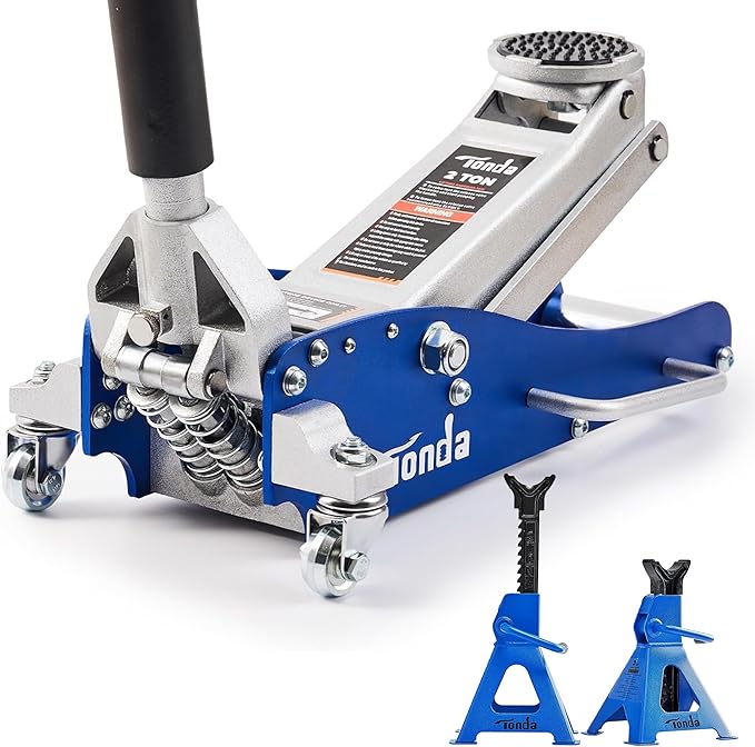 TONDA Floor Jack, Low Profile 2 Ton Car Jack with 3 Ton