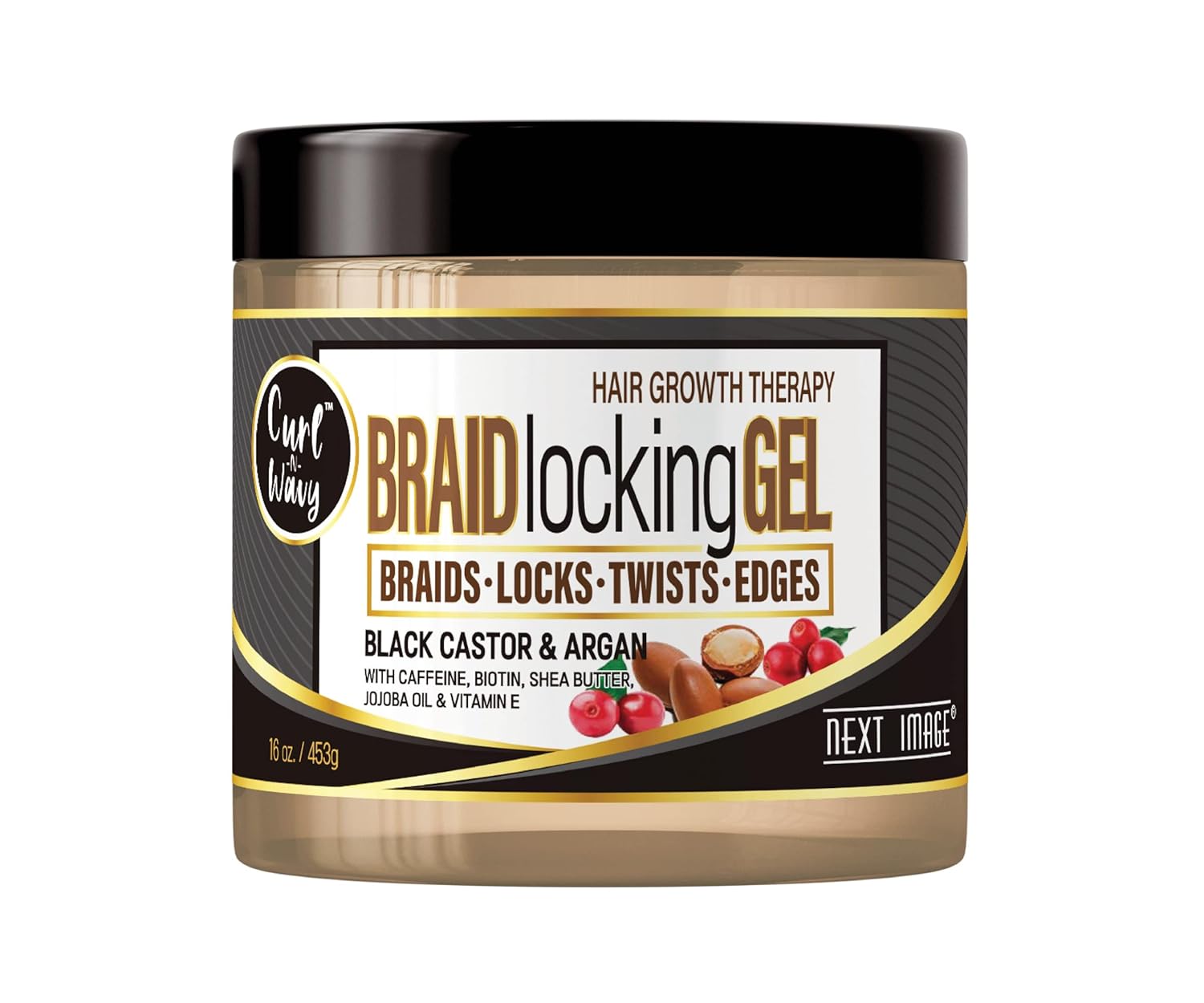 Braid Locking Gel (Black Castor & Argan, 16 oz.) Beauty