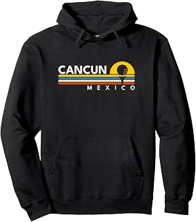 Cancun Mexico Vintage Retro Souvenirs Golf Pullover Hoodie