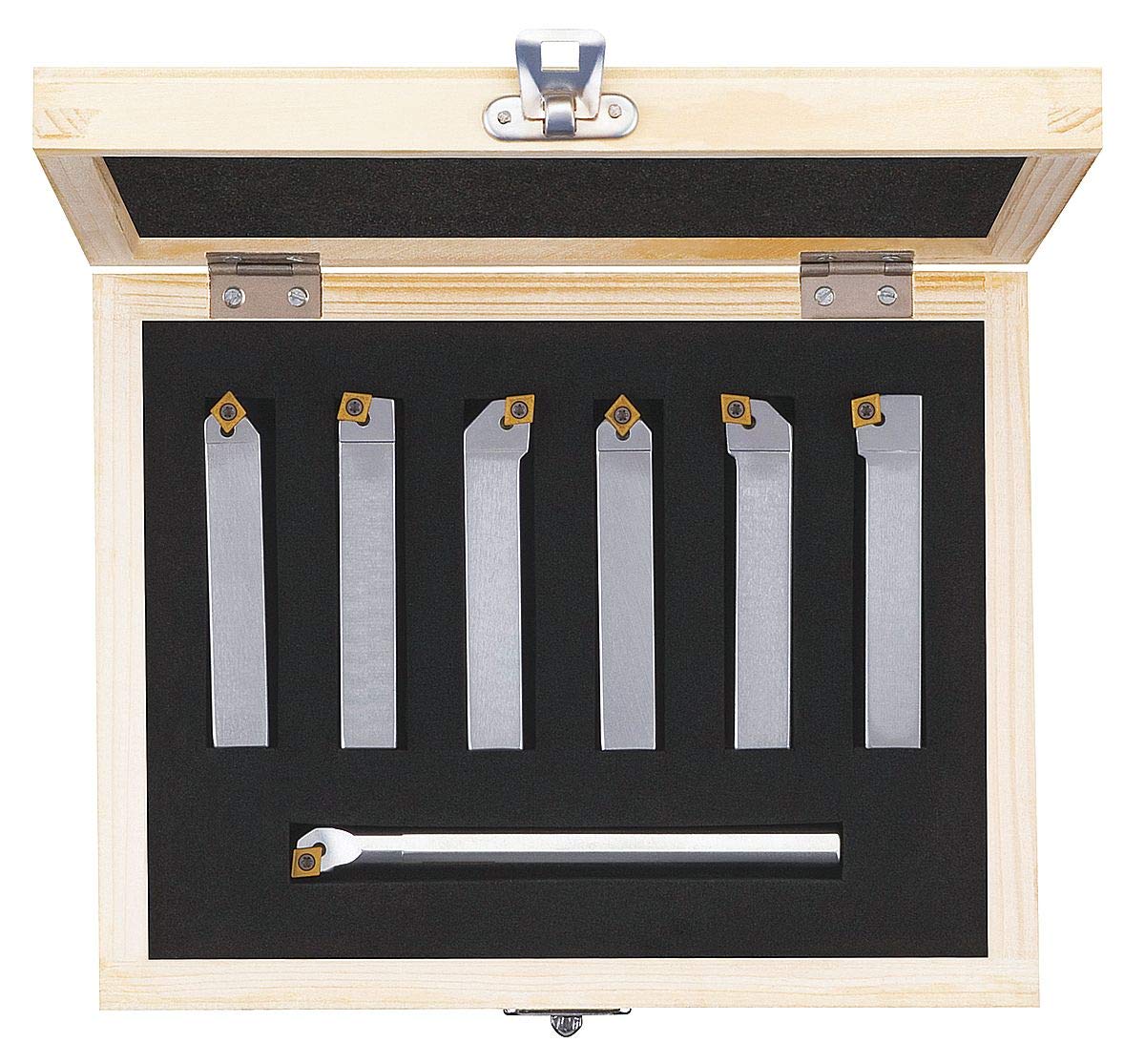 40-7103 Indexable Boring Bars - Multi-Purpose - 3/8 Shank Dia - 7 Piece Set