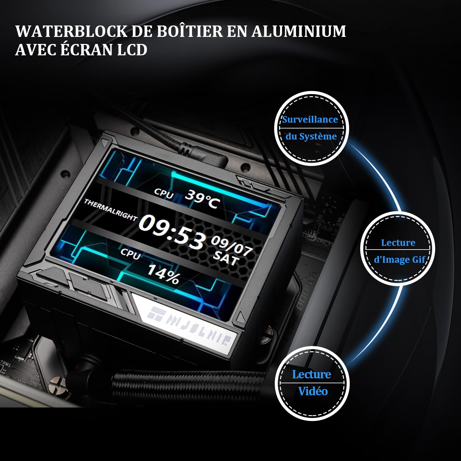 Amazon.co.jp: THERMALRIGHT Mjolnir Vision 360 ARGBブラックCPU AIO